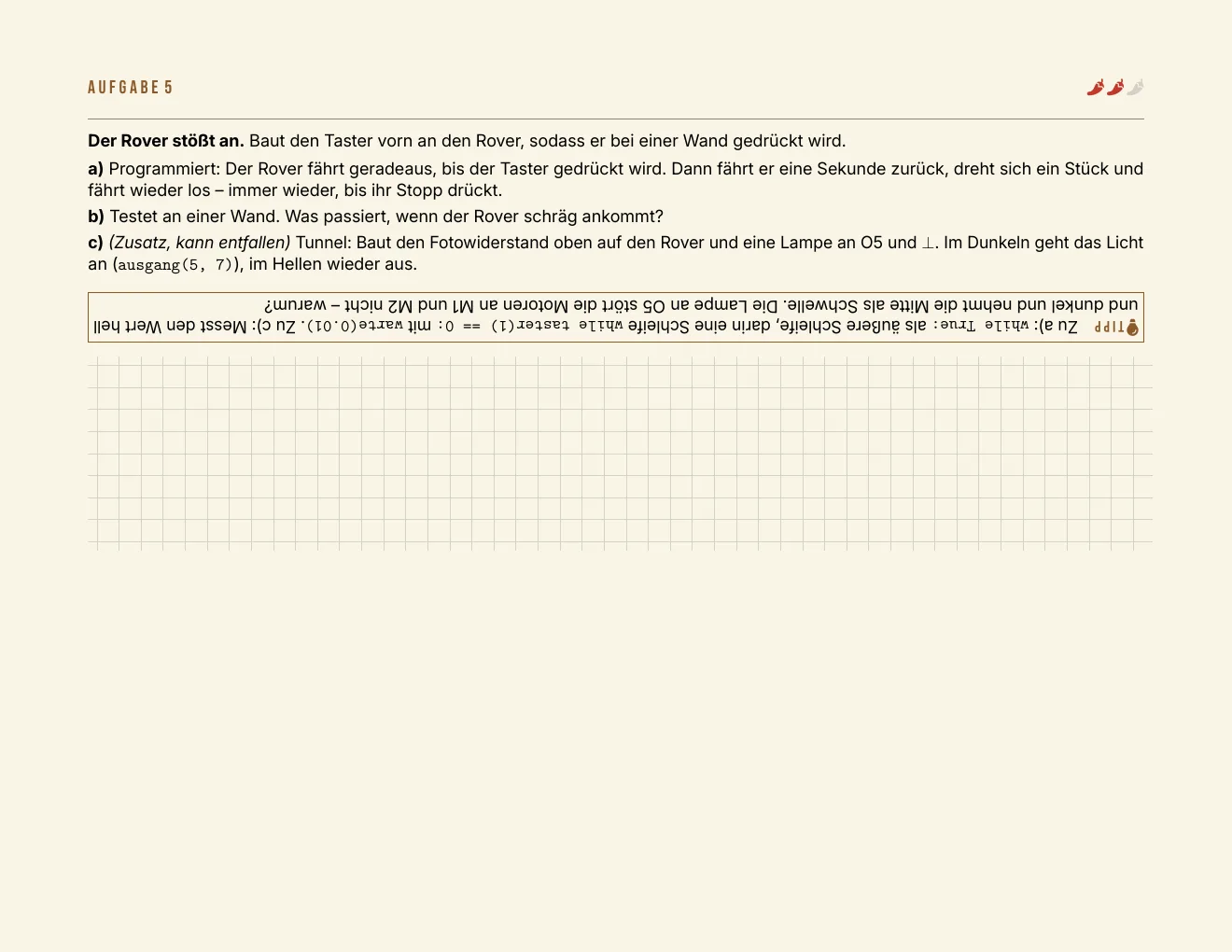 Das Arbeitsblatt – Seite 5