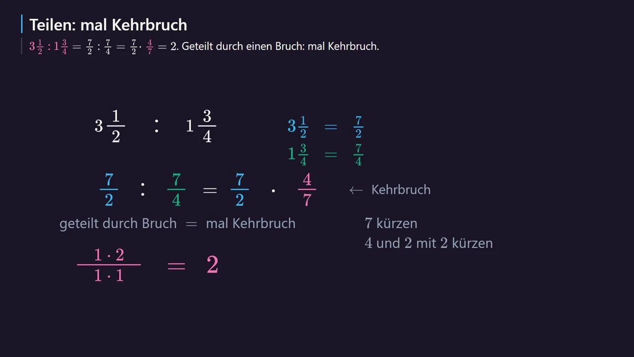 Mal den Kehrbruch.