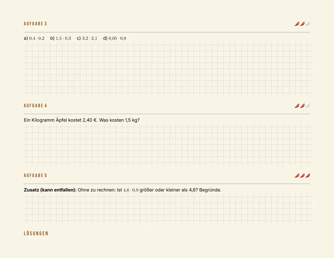 The worksheet – Page 3