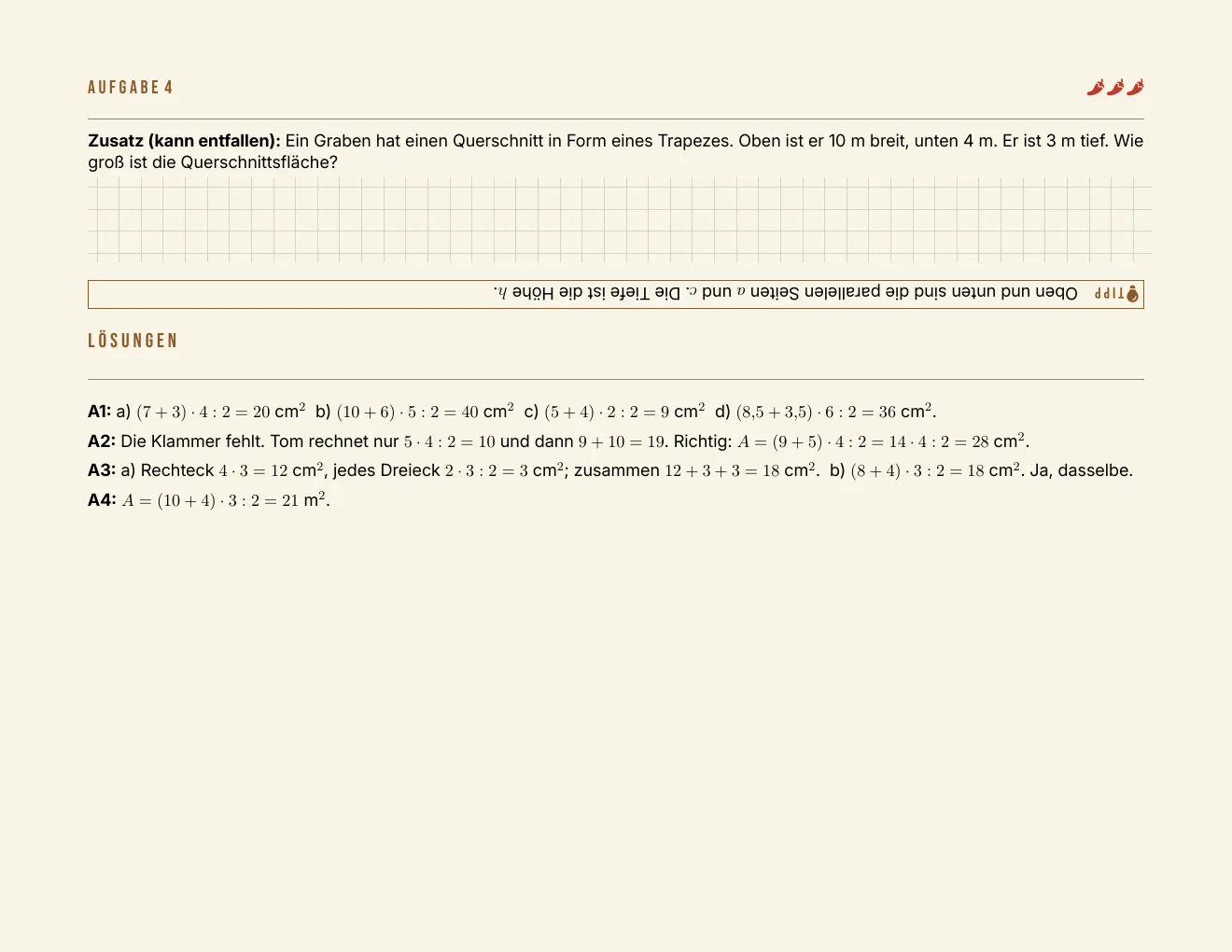Das Arbeitsblatt – Seite 4