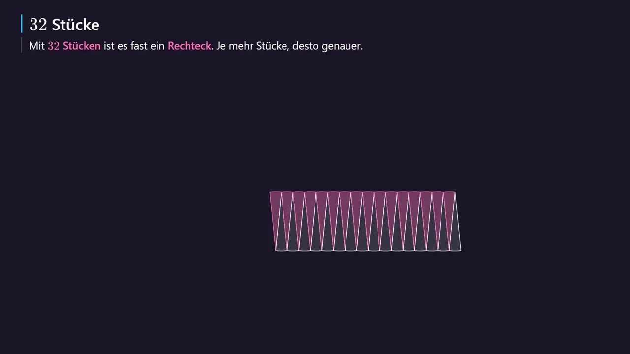 32 Stücke: fast ein Rechteck.