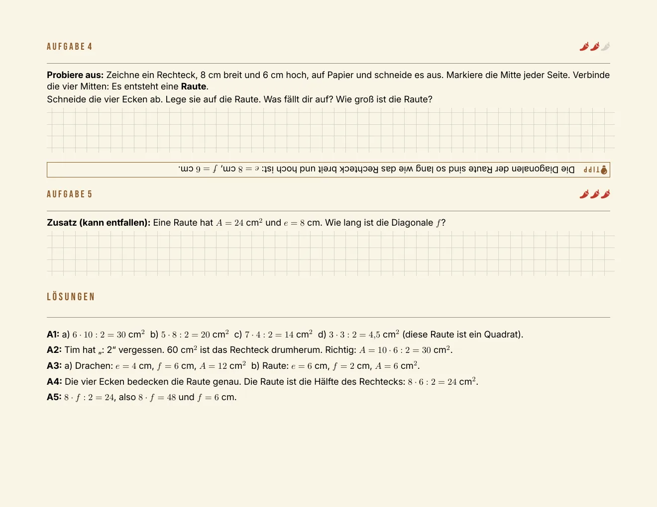 Das Arbeitsblatt – Seite 4