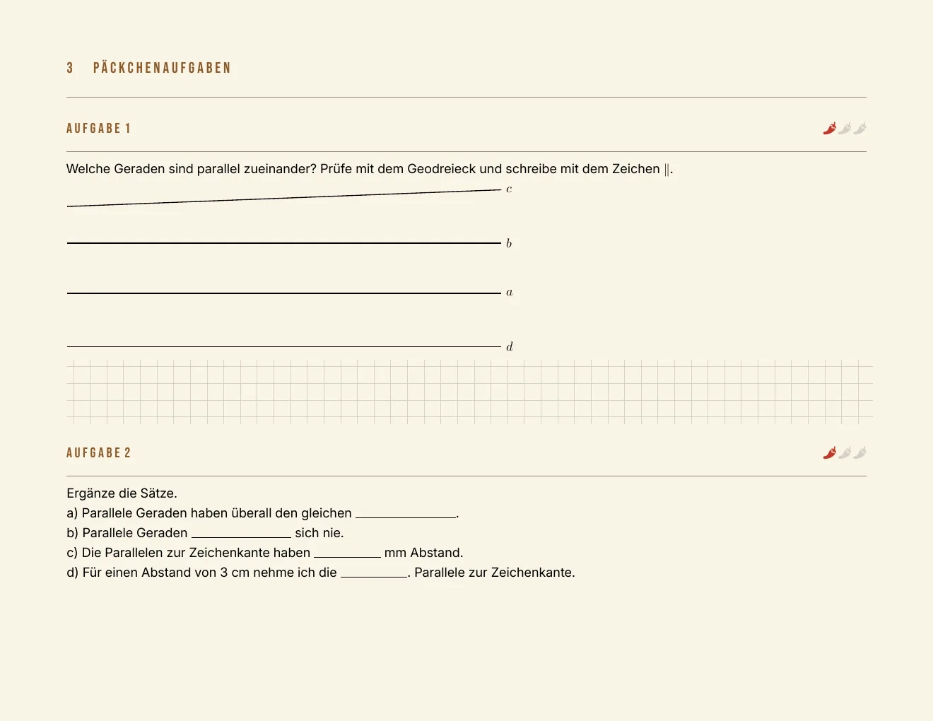 Das Arbeitsblatt – Seite 3