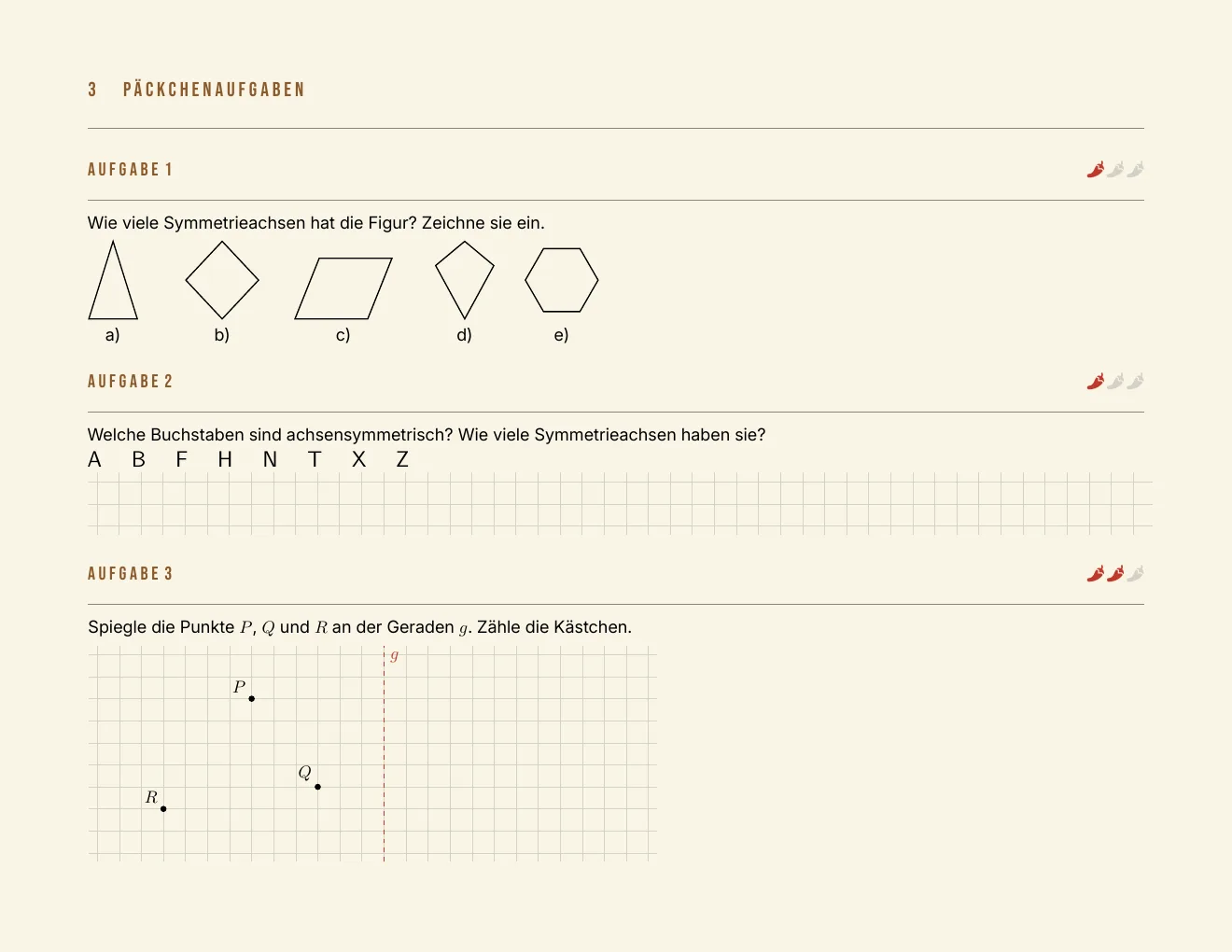 The worksheet – Page 3