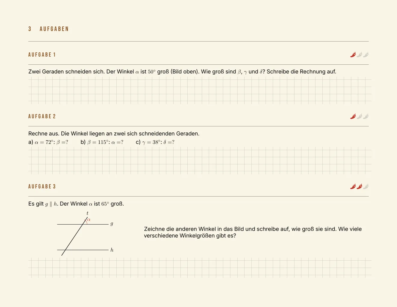 Das Arbeitsblatt – Seite 3