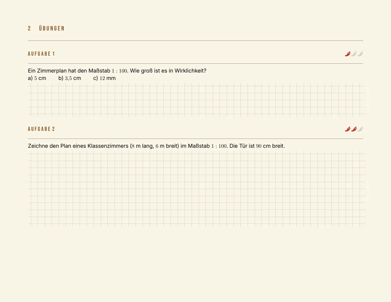 Das Arbeitsblatt – Seite 2