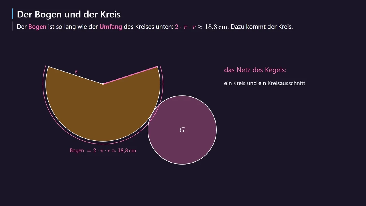 Das Netz des Kegels.