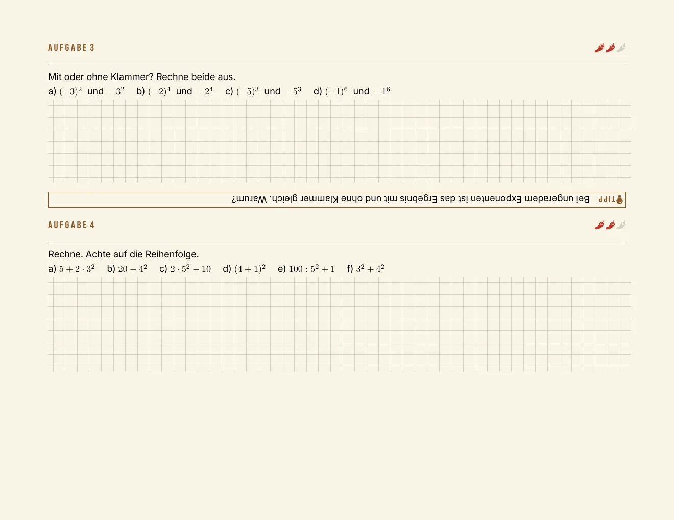 The worksheet – Page 4
