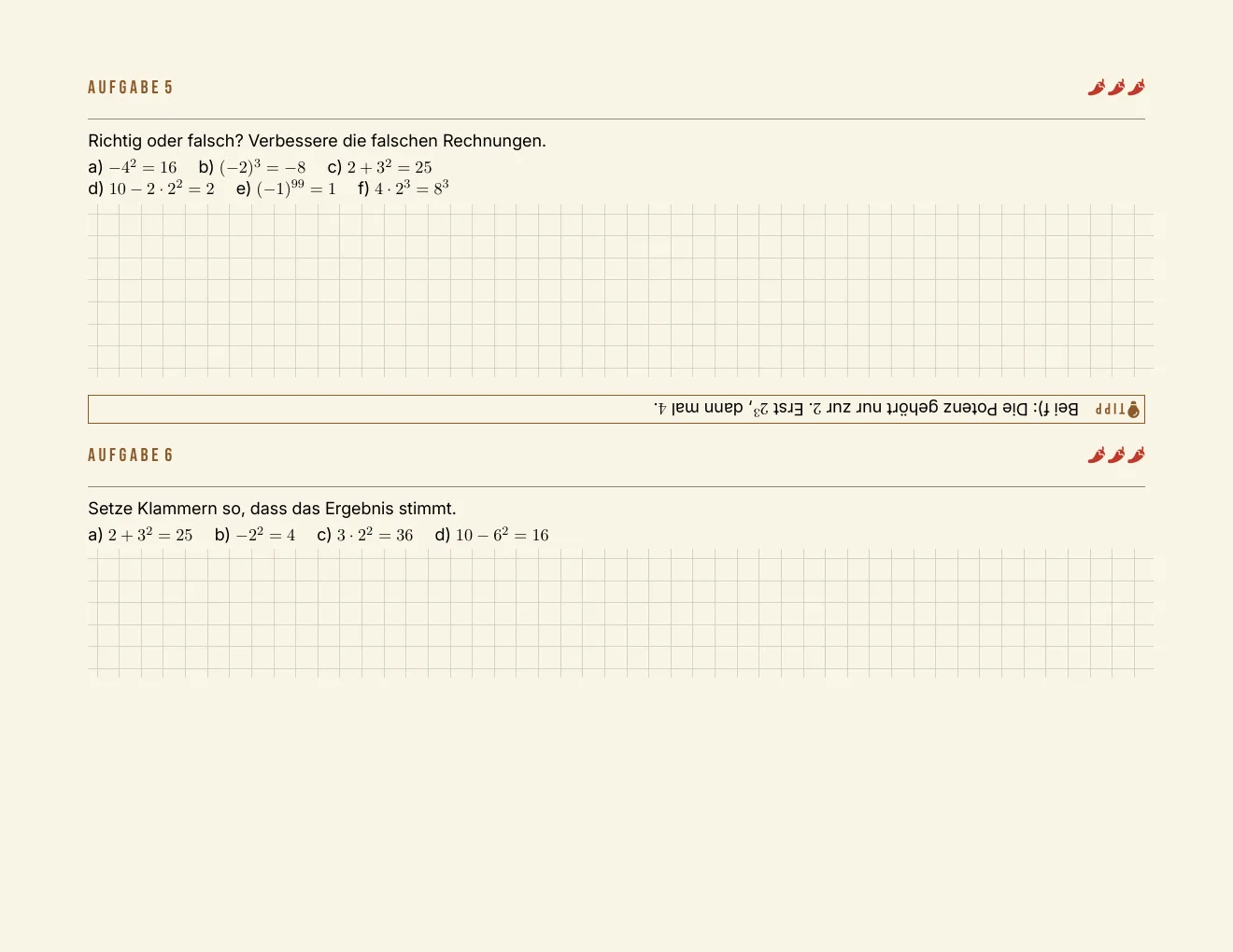 The worksheet – Page 5