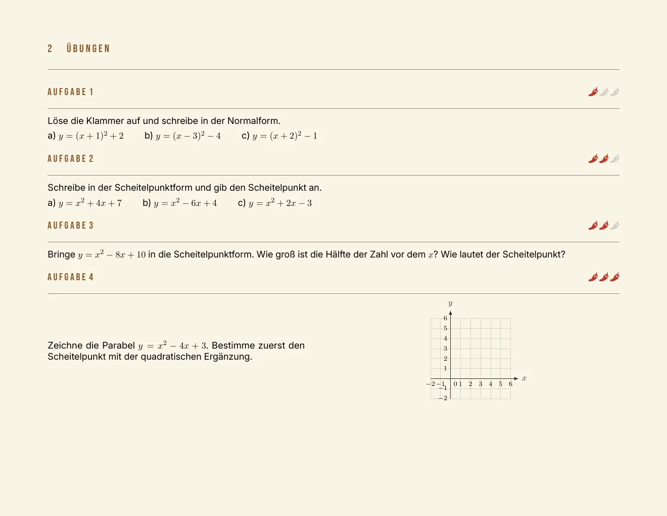 Das Arbeitsblatt – Seite 2