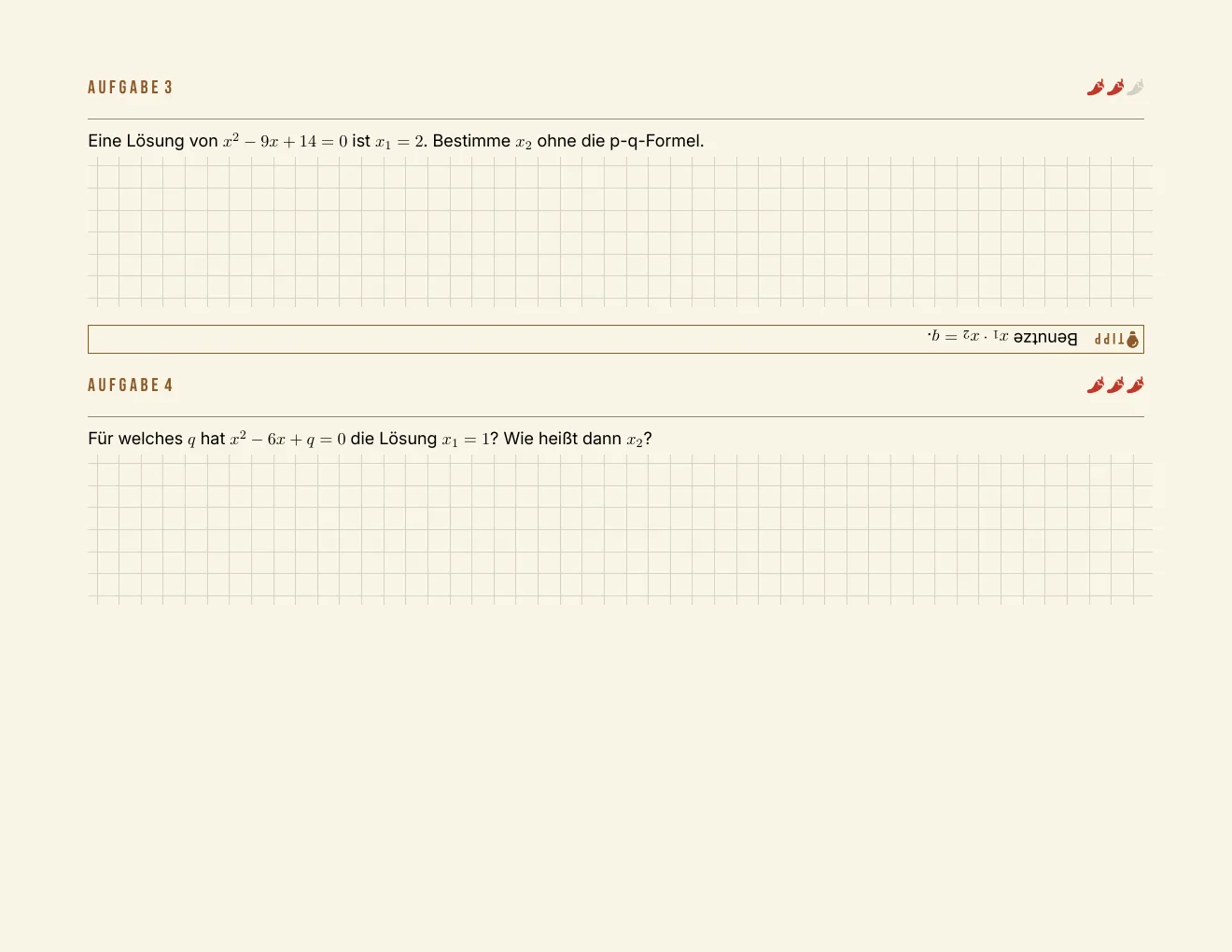 Das Arbeitsblatt – Seite 3