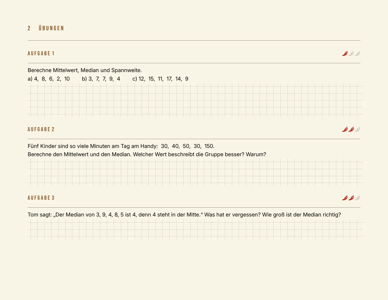 The worksheet – Page 2