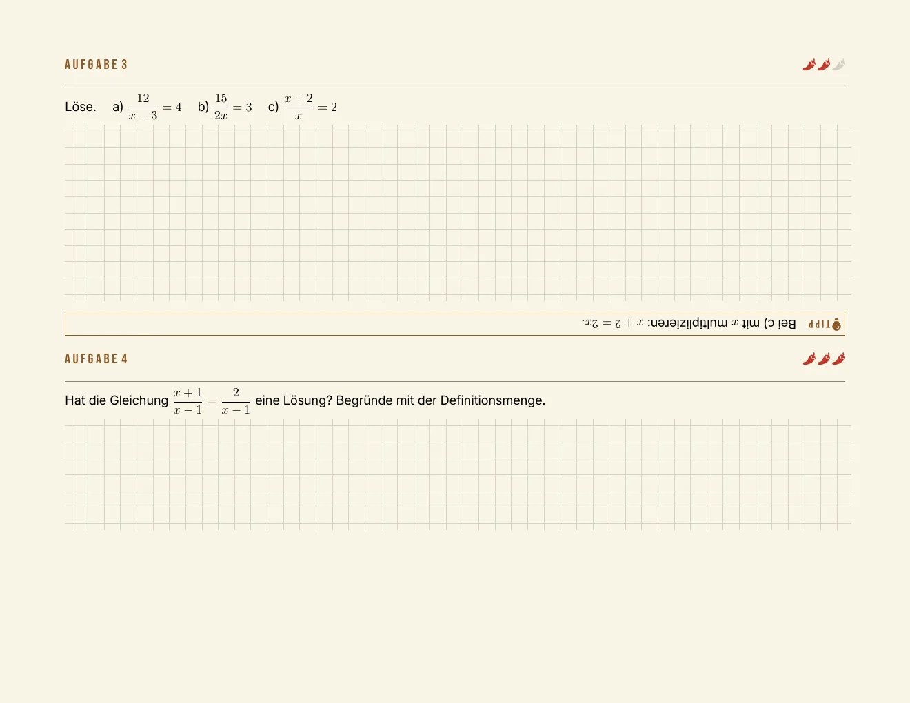 The worksheet – Page 3