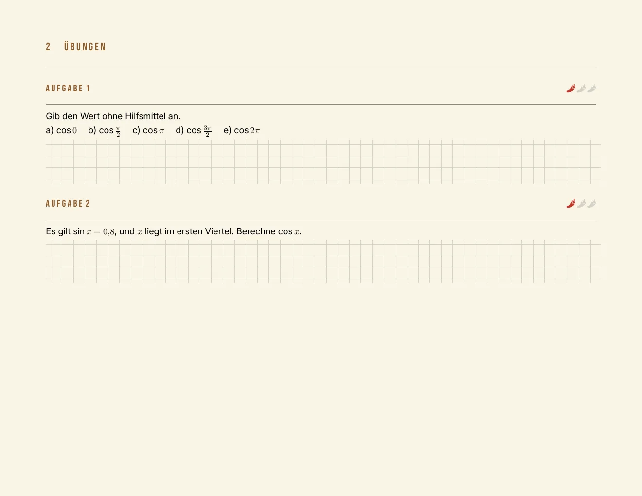 The worksheet – Page 2