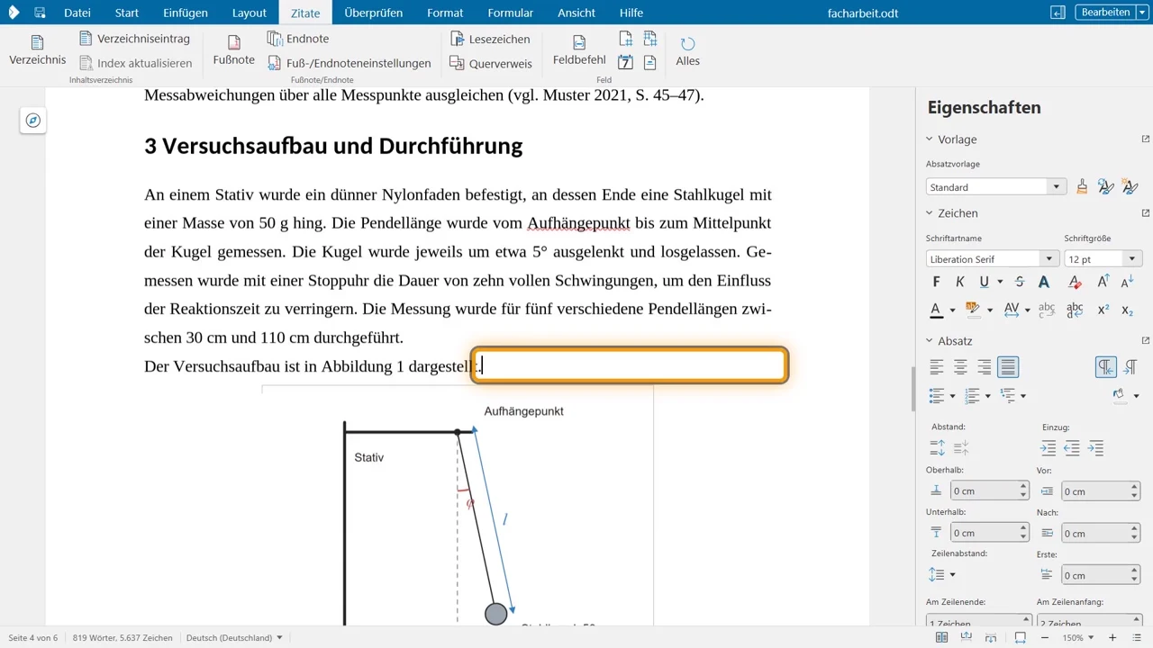 Im Text steht ein Querverweis: „in Abbildung 1 dargestellt“.