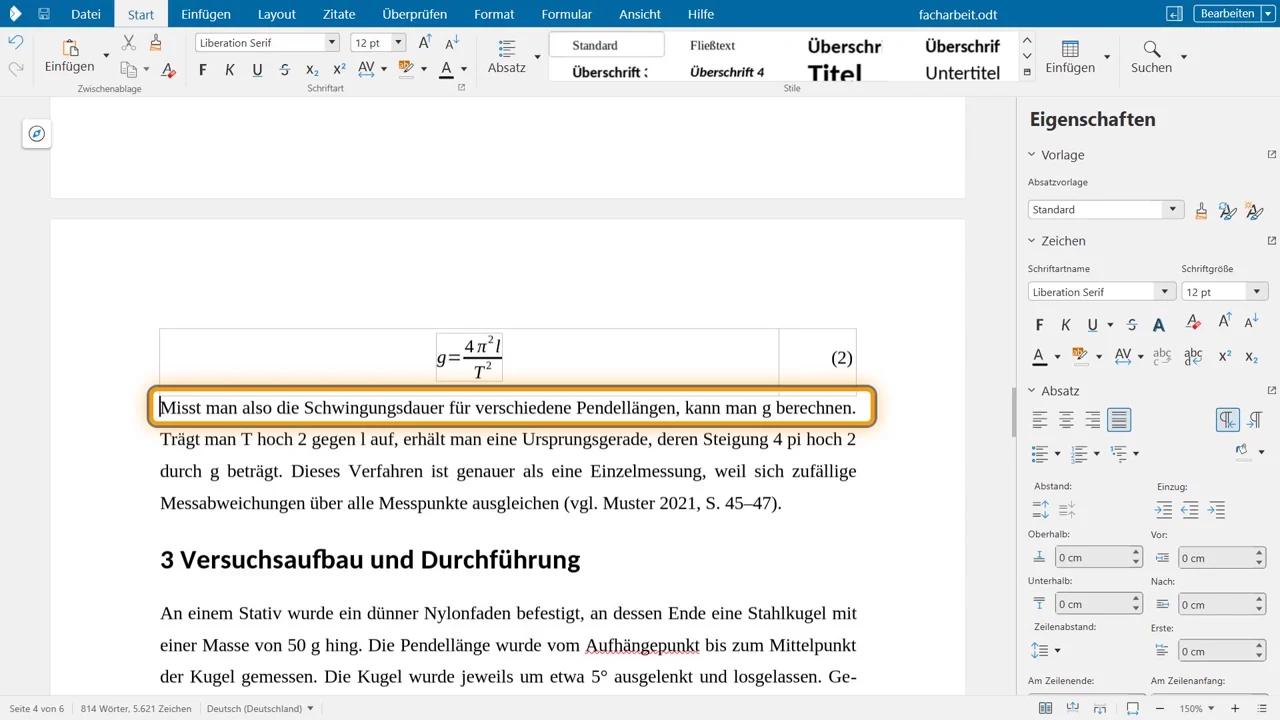 De tweede formule krijgt automatisch het nummer (2).