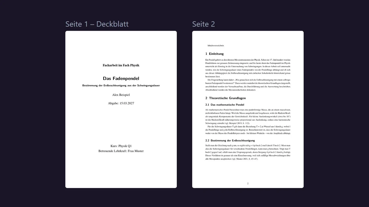 Pagina 1 (titelpagina) zonder nummer, pagina 2 met het nummer onderaan in het midden.